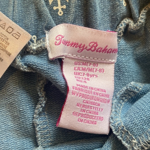 Tommy Bahama Girls Nautical Anchor Shorts Size 7/8 - Picture 5 of 7